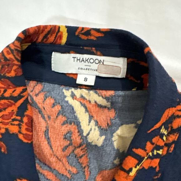 Thakoon Womens 8 Medium Floral Button Down Maxi Dress Contemporary As Seen on TV - Picture 6 of 9